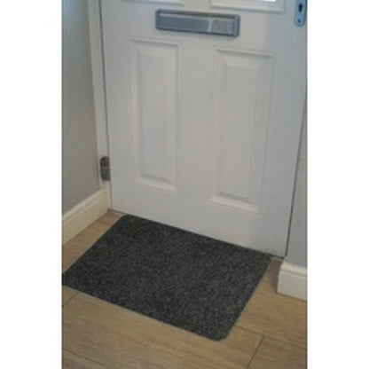 Anthracite - Back - Groundsman Basic Ribbed Indoor Door Mat