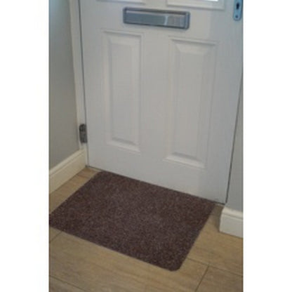Dark Brown - Back - Groundsman Basic Ribbed Indoor Door Mat