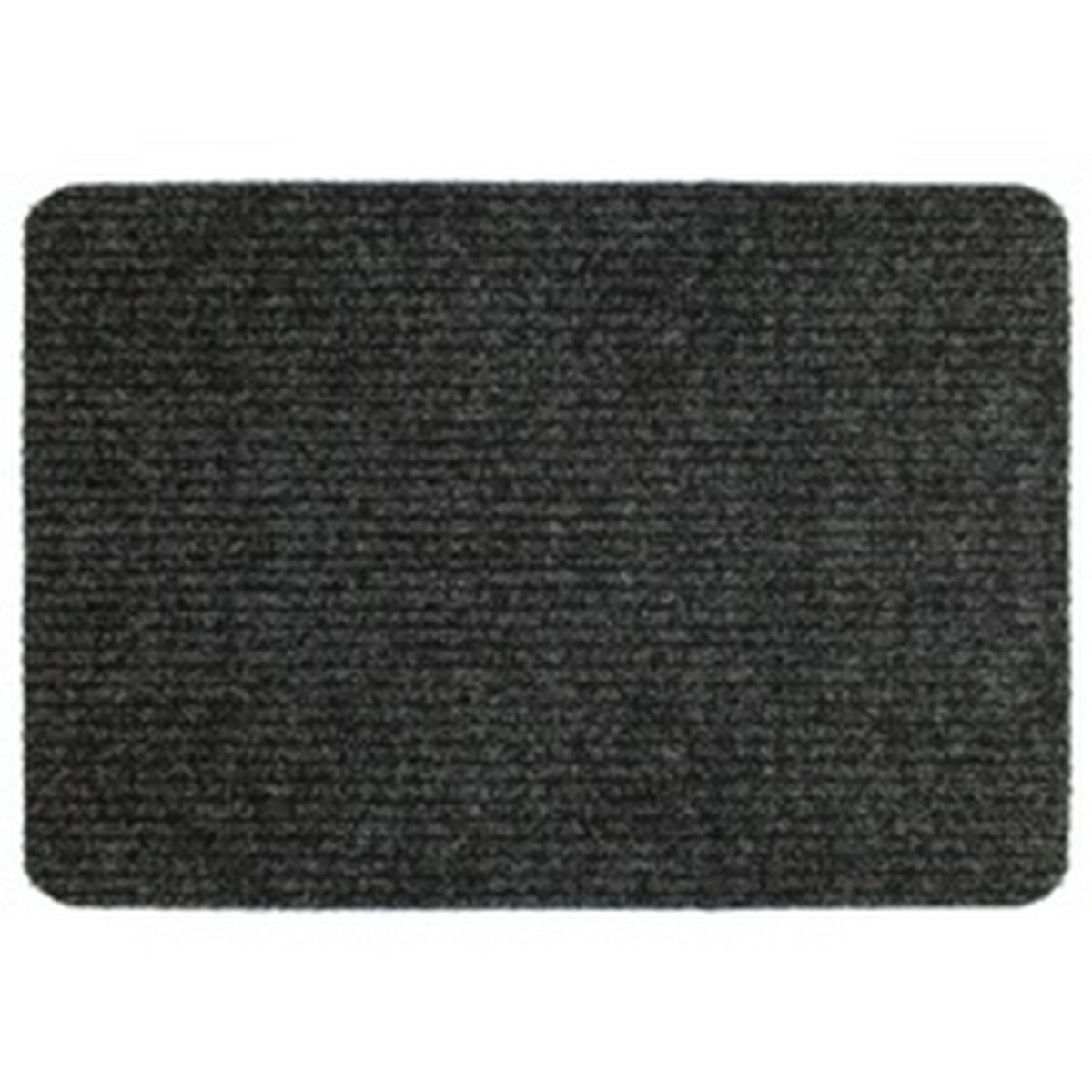 Anthracite - Front - Groundsman Basic Ribbed Indoor Door Mat
