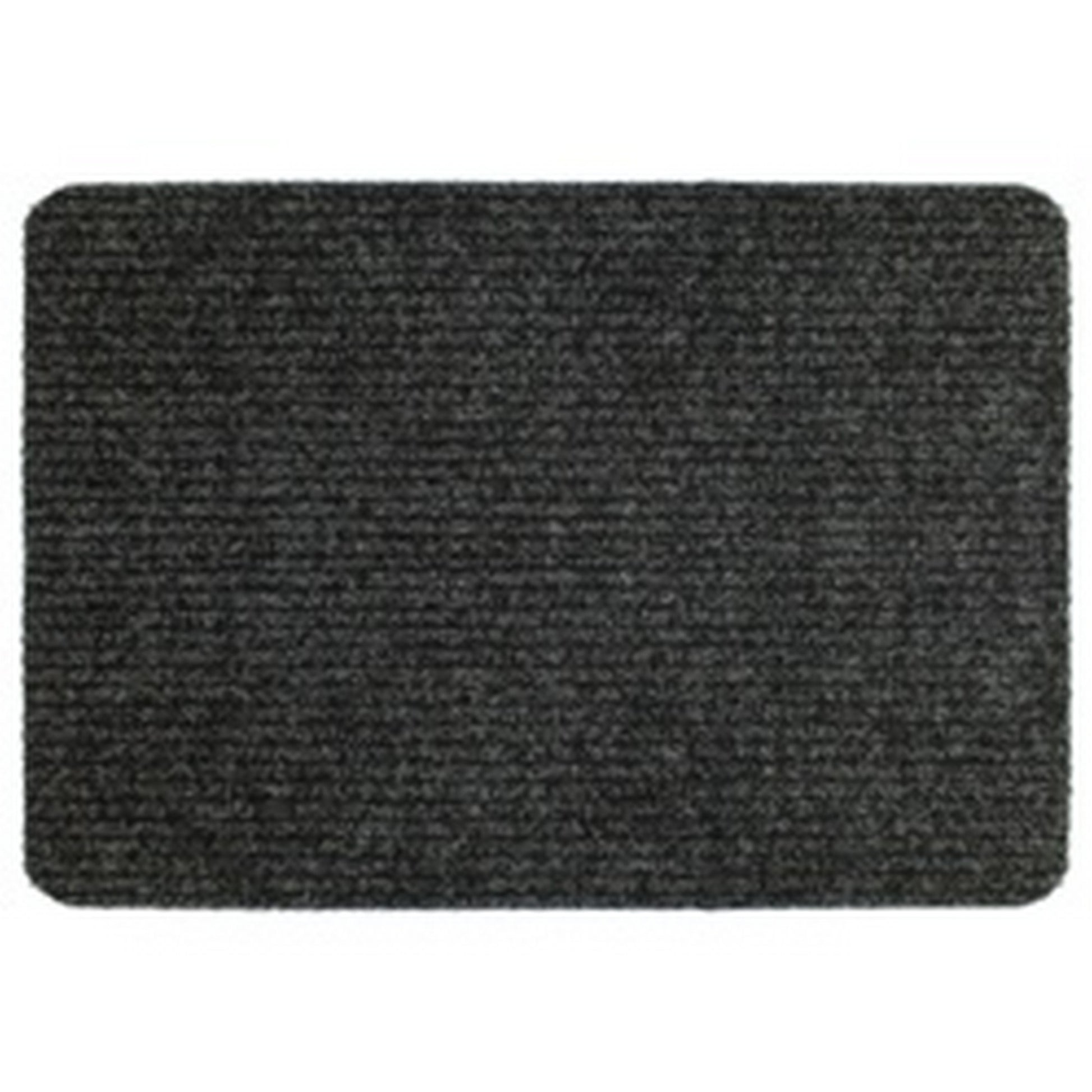 Anthracite - Front - Groundsman Basic Ribbed Indoor Door Mat