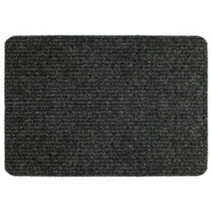 Anthracite - Front - Groundsman Basic Ribbed Indoor Door Mat
