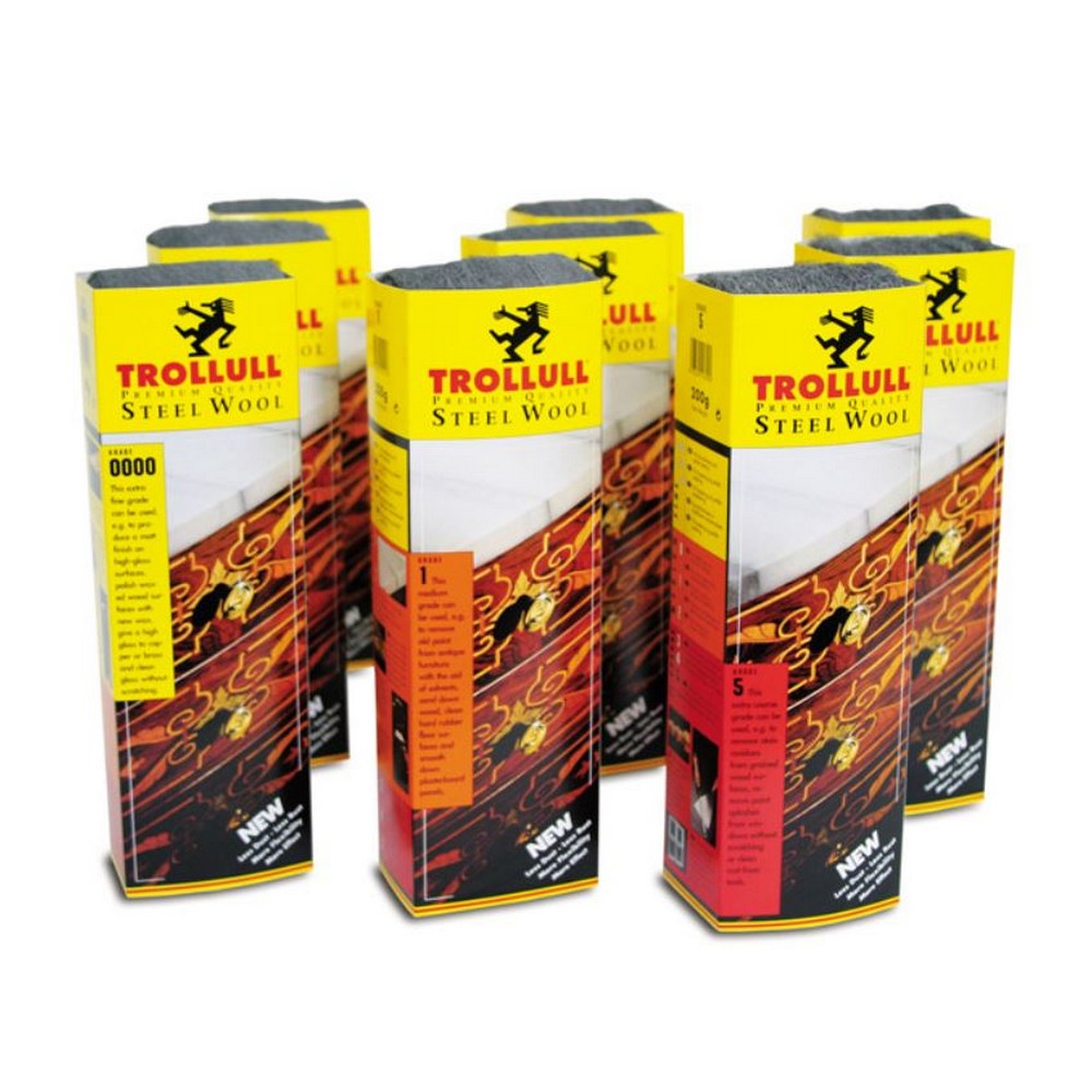 Silver - Front - Trollull Grade 000 Steel Wool Rolls