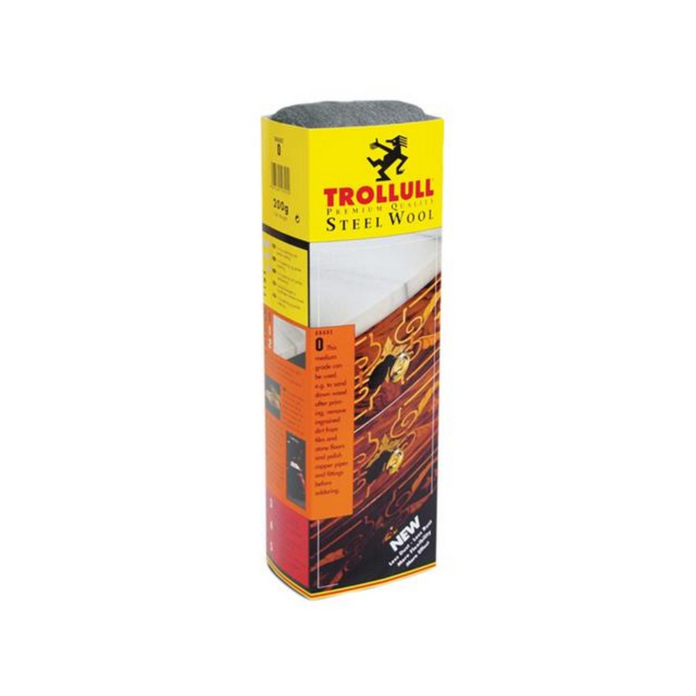 Silver - Front - Trollull Grade 00 Steel Wool Rolls