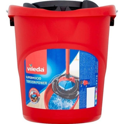Red-Black - Front - Vileda Supermocio Mop Bucket