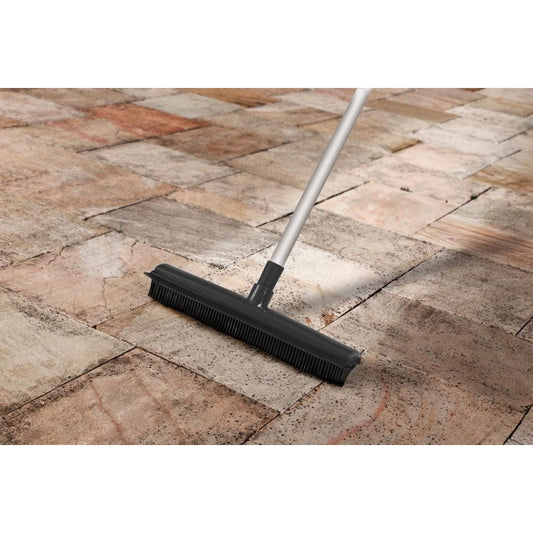 Grey-Black - Front - SupaHome Rubber Broom
