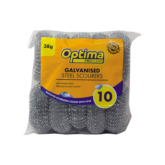 Charcoal - Front - Ramon Galvanised Scouring Pads (Pack of 10)