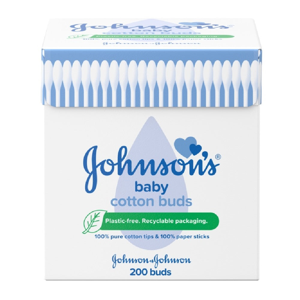 White - Front - Johnson & Johnson Safety Cotton Buds (Pack Of 200)