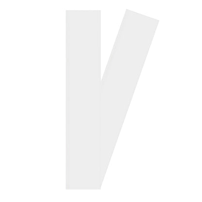 White - Back - Securit 1 Bin Number (Pack of 2)