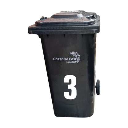 White - Back - Securit 3 Bin Number (Pack of 2)