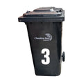 White - Back - Securit 3 Bin Number (Pack of 2)