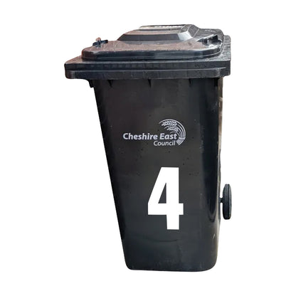 White - Back - Securit 4 Bin Number (Pack of 2)