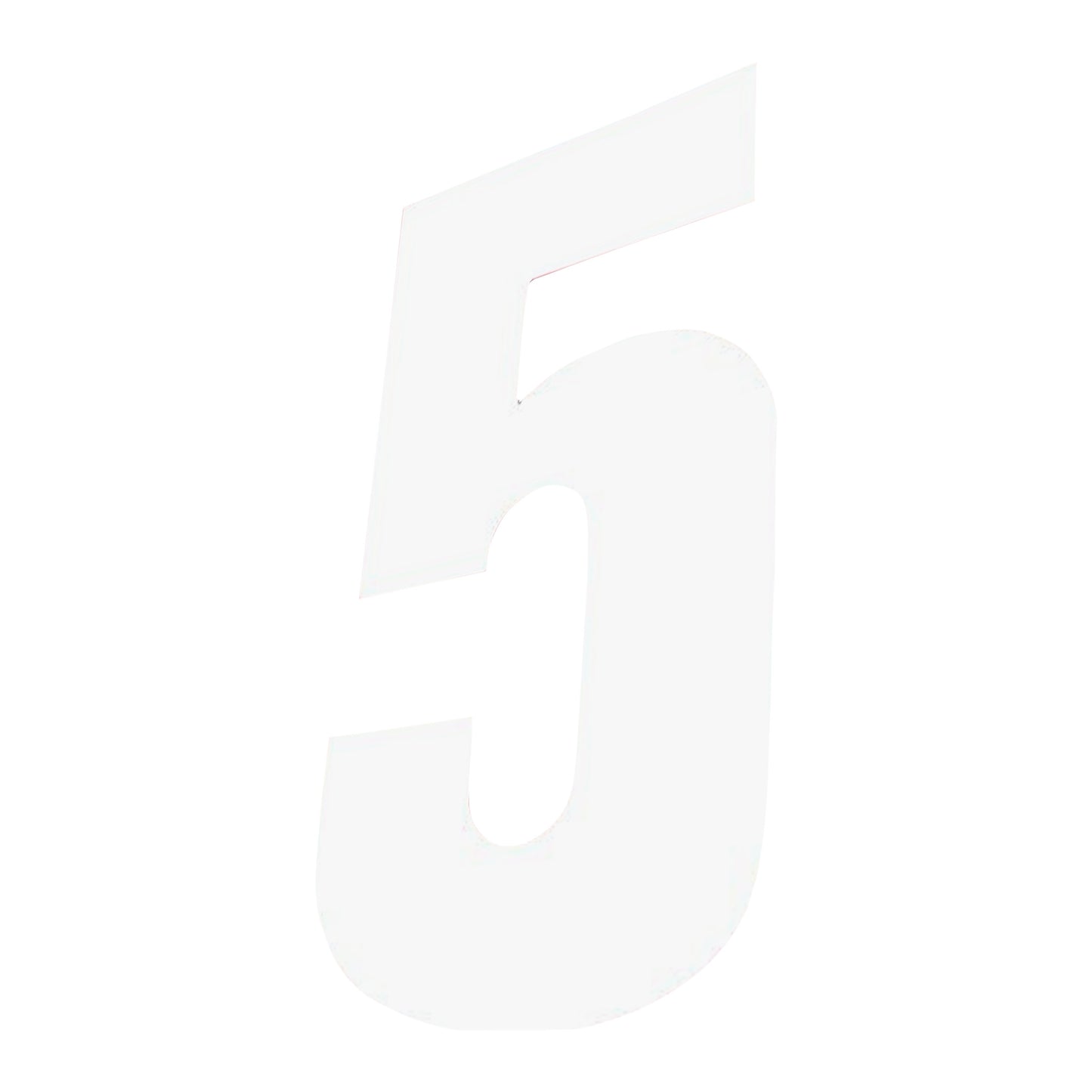 White - Back - Securit 5 Bin Number (Pack of 2)