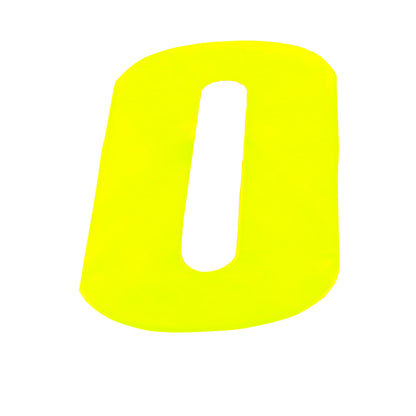 Yellow - Back - Securit No 0 Hi-Vis Bin Number
