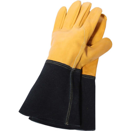 Yellow-Black - Front - Town & Country Unisex Adult Professional Heavy Duty Gauntlet Glove