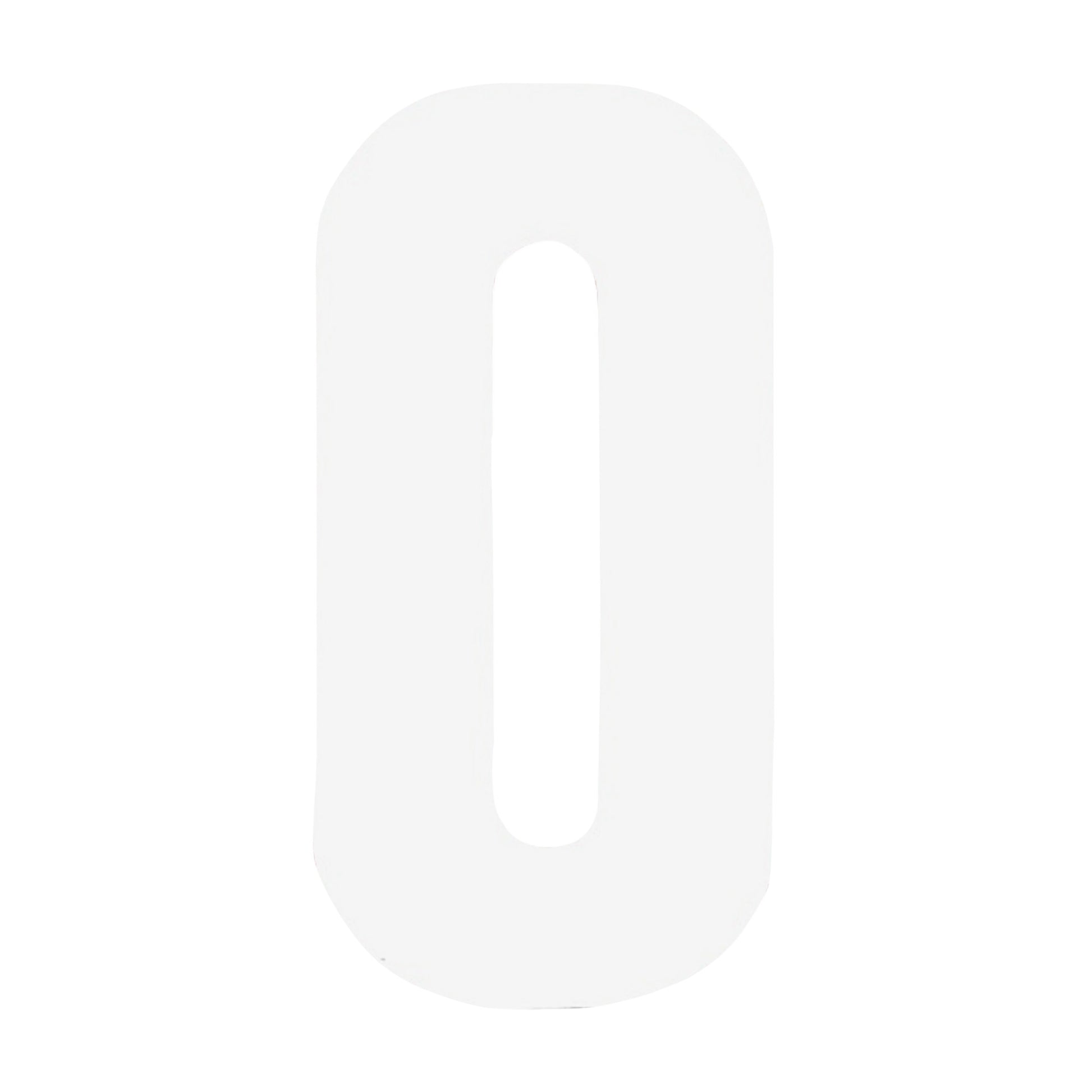 White - Front - Securit 0 Bin Number (Pack of 2)