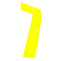 Yellow - Back - Securit 7 Hi-Vis Bin Number