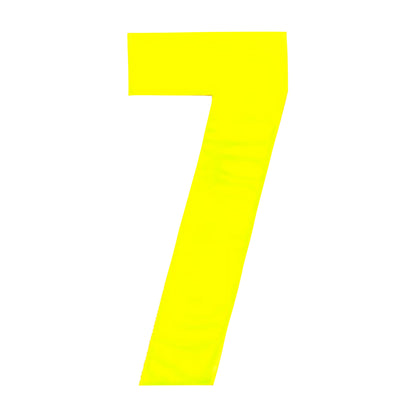 Yellow - Front - Securit 7 Hi-Vis Bin Number