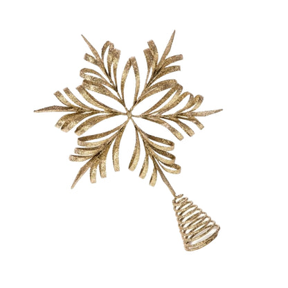 Antique Gold - Back - Premier Snowflake Tree Topper