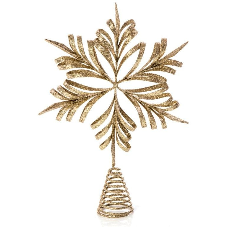 Antique Gold - Front - Premier Snowflake Tree Topper
