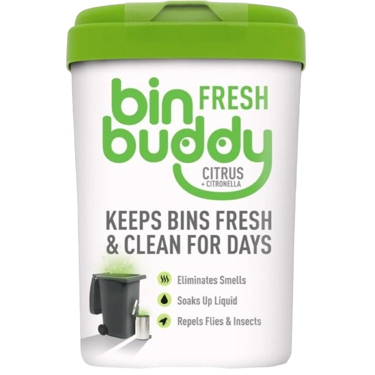 White-Green - Front - Bin Buddy Citrus Odour Eliminator
