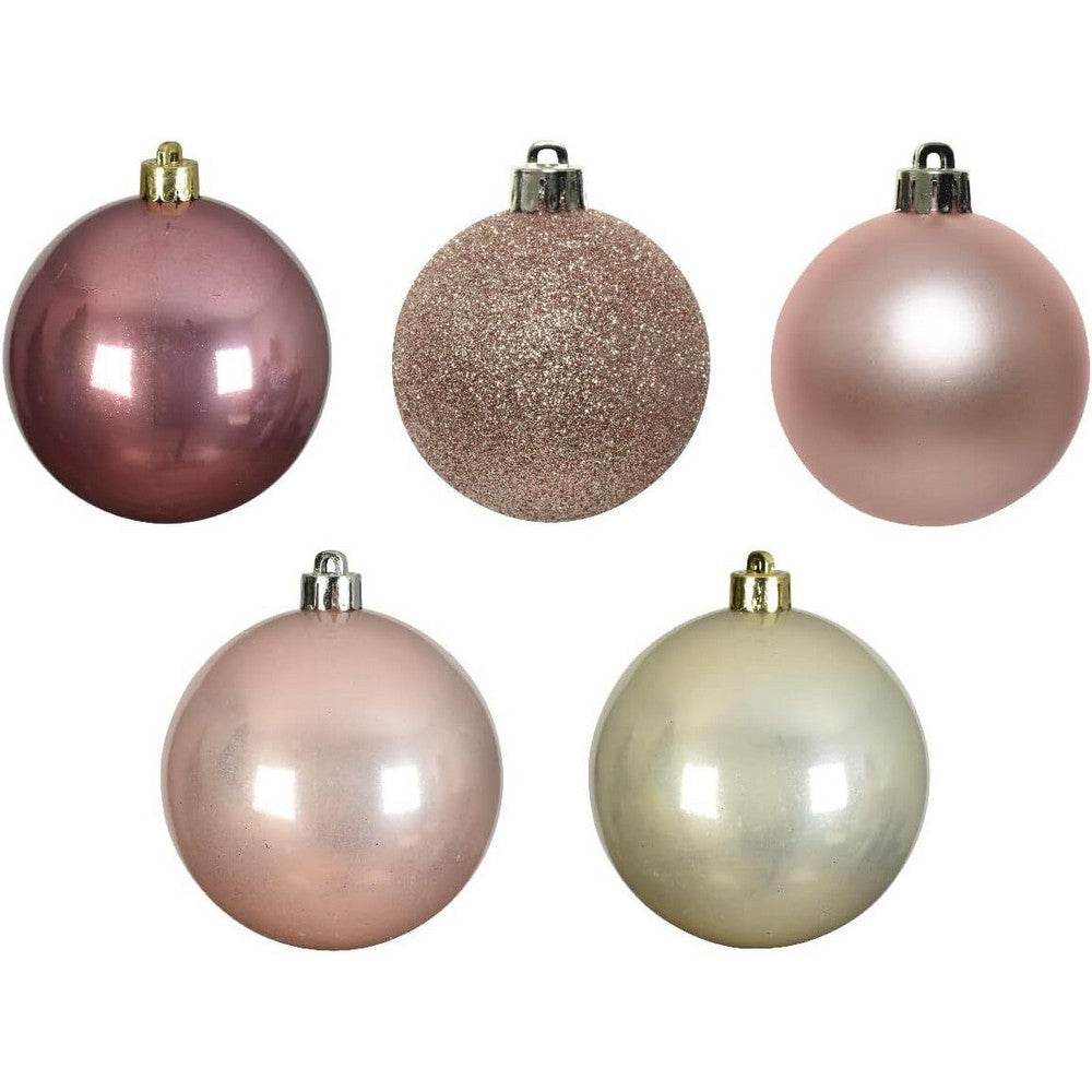 Pink - Front - Kaemingk Shatterproof Plain Bauble (Pack of 30)