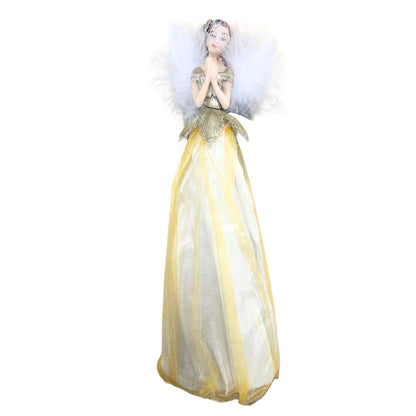 White - Front - Premier Feather Fairy Tree Topper