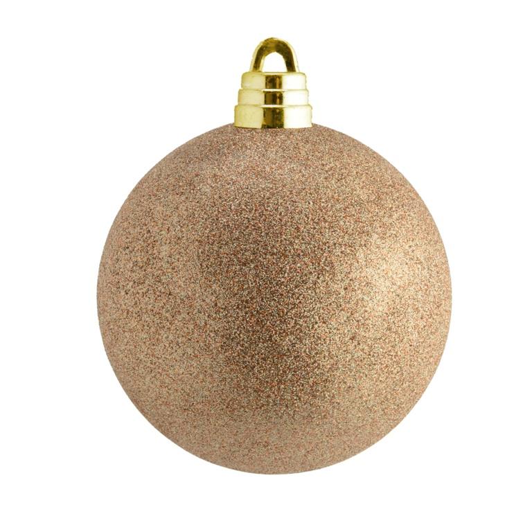 Rose Gold - Front - Davies Products Glitter Bauble