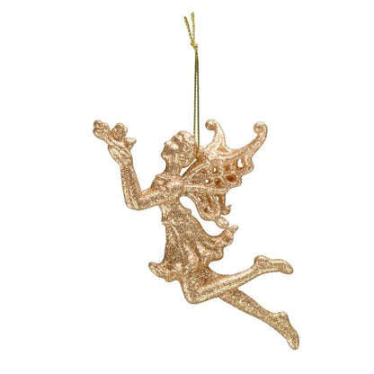 Champagne - Front - Davies Products Glitter Fairy Tree Decoration