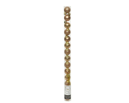 Camel Brown - Front - Kaemingk Shatterproof Bauble (Pack of 14)