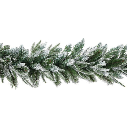 Dark Green-Silver - Front - Premier Fairmont Fir Garland