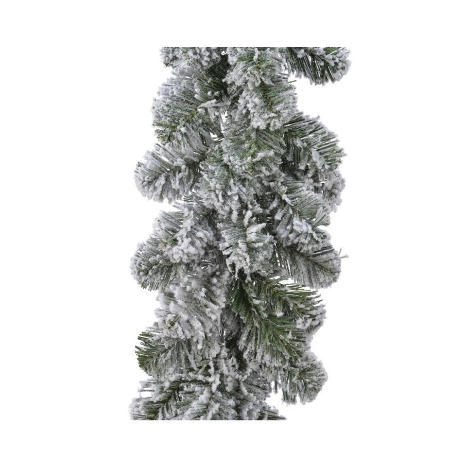 Green-White - Front - Kaemingk Imperial Snowy Garland