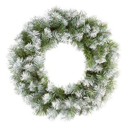 Green-White - Front - Premier Christmas Snow Tipped Wreath