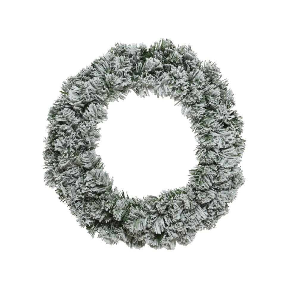 Green-White - Front - Kaemingk Imperial Christmas Snowy Wreath