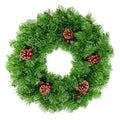 Green-Red - Back - Premier Christmas Berries & Cones Wreath