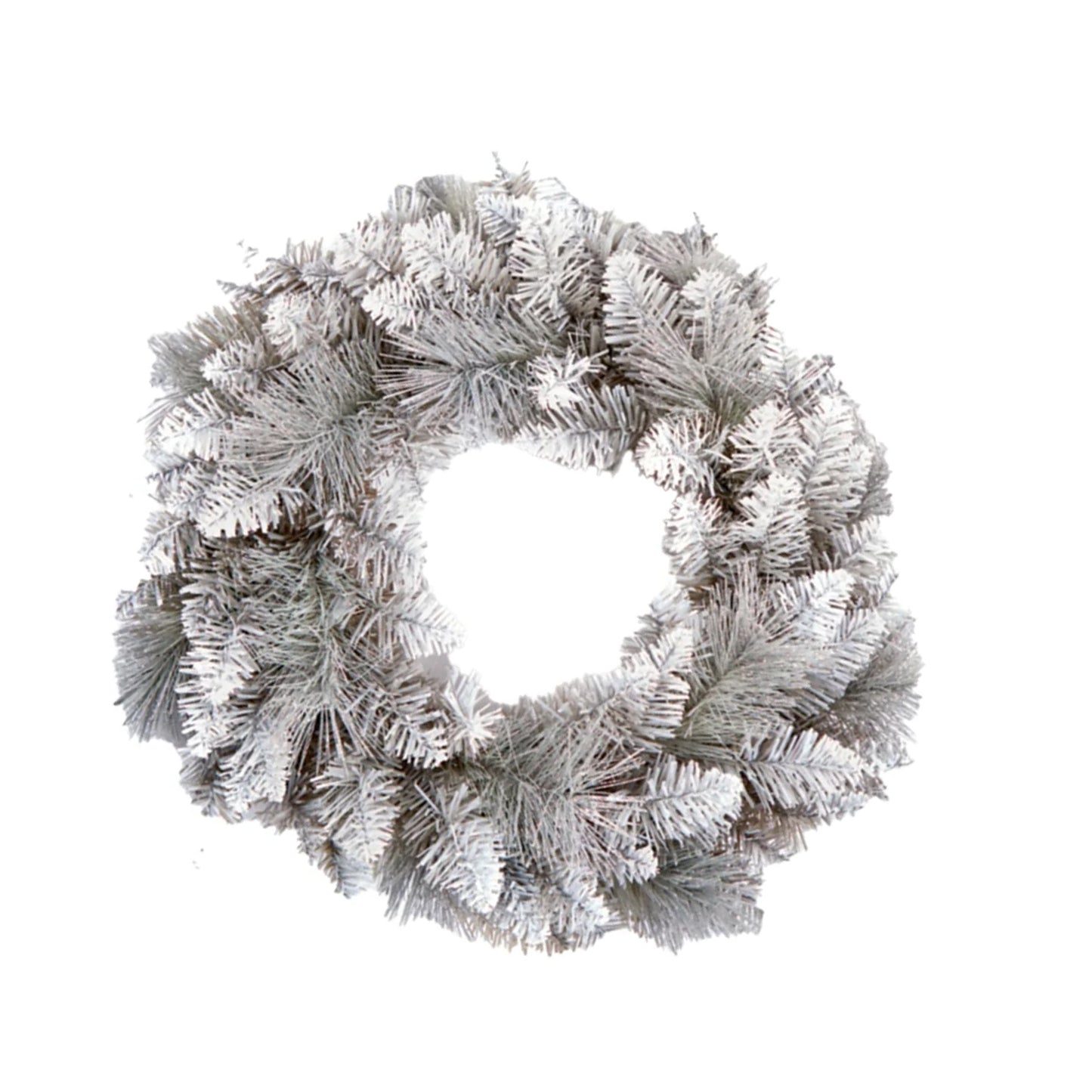 Silver - Back - Premier Christmas Tipped Wreath