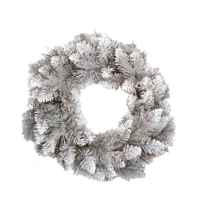 Silver - Back - Premier Christmas Tipped Wreath