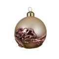 Pink - Front - Kaemingk Glass Matte Bauble (Pack of 12)