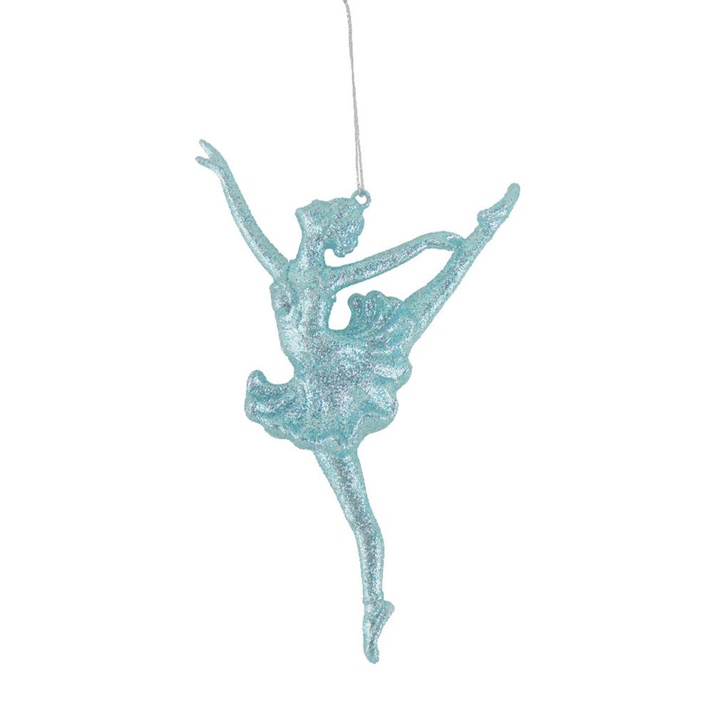 Ice Blue - Front - Davies Products Glitter Ballerina Christmas Decoration