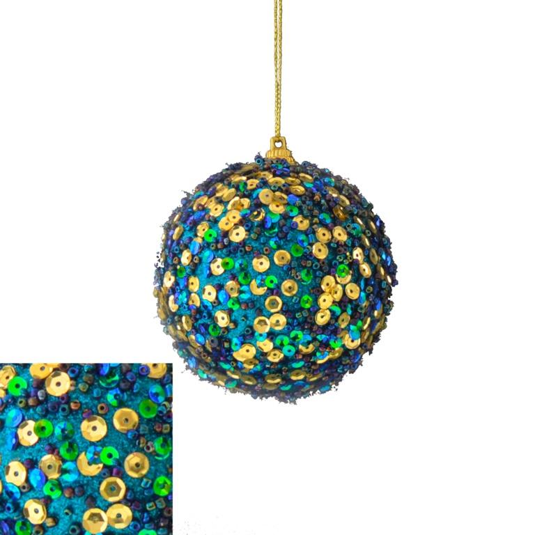 Kingfisher Blue - Front - Davies Products Opulent Bauble