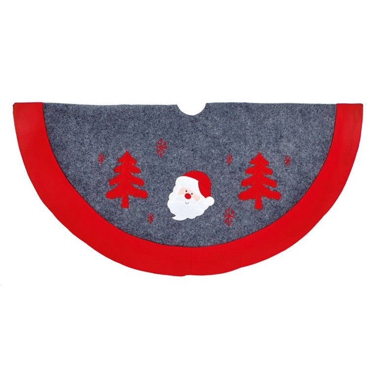 Red-Grey - Front - Premier Santa Claus Tree Skirt