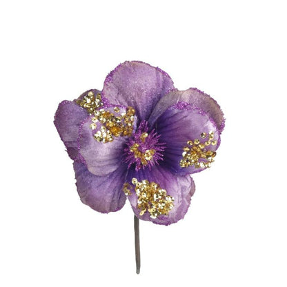 Purple - Front - Davies Products Hibiscus Party Picks