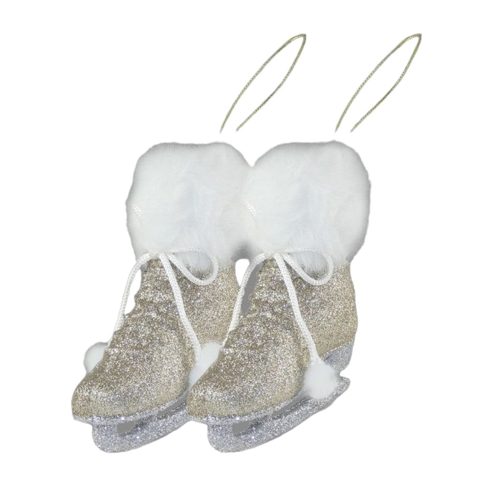 Champagne - Front - Davies Products Ice Skates Christmas Decoration
