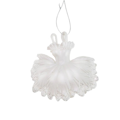 White - Front - Davies Products Dress Christmas Decoration