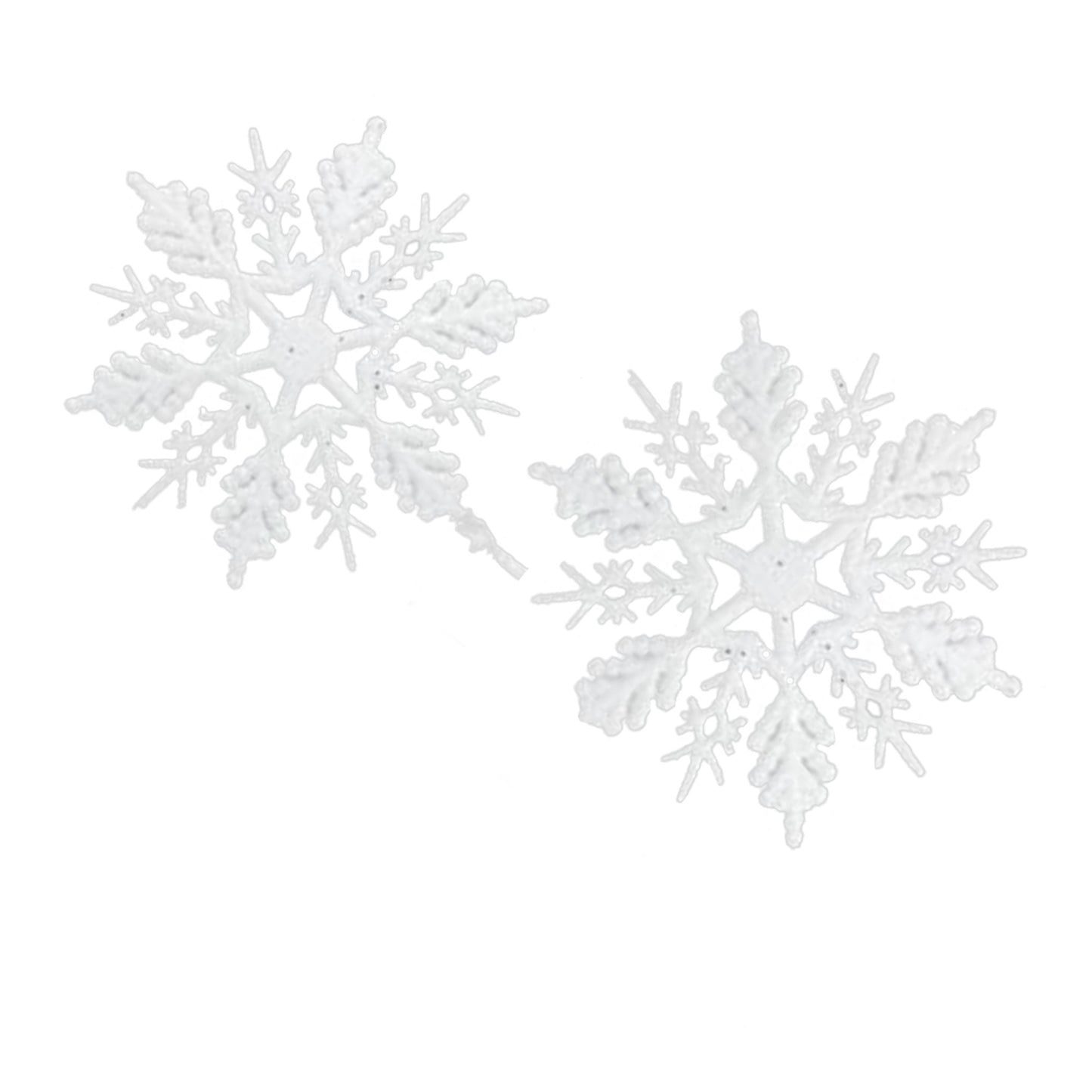 White - Back - Davies Products Snowflake Christmas Decoration