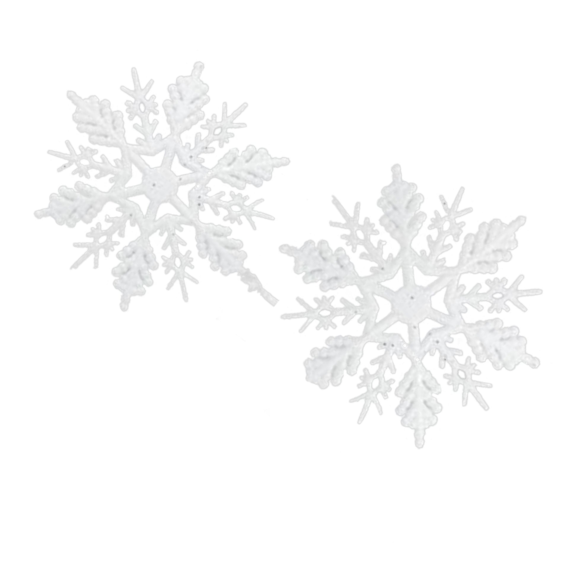 White - Back - Davies Products Snowflake Christmas Decoration