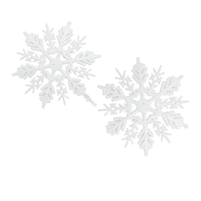 White - Back - Davies Products Snowflake Christmas Decoration