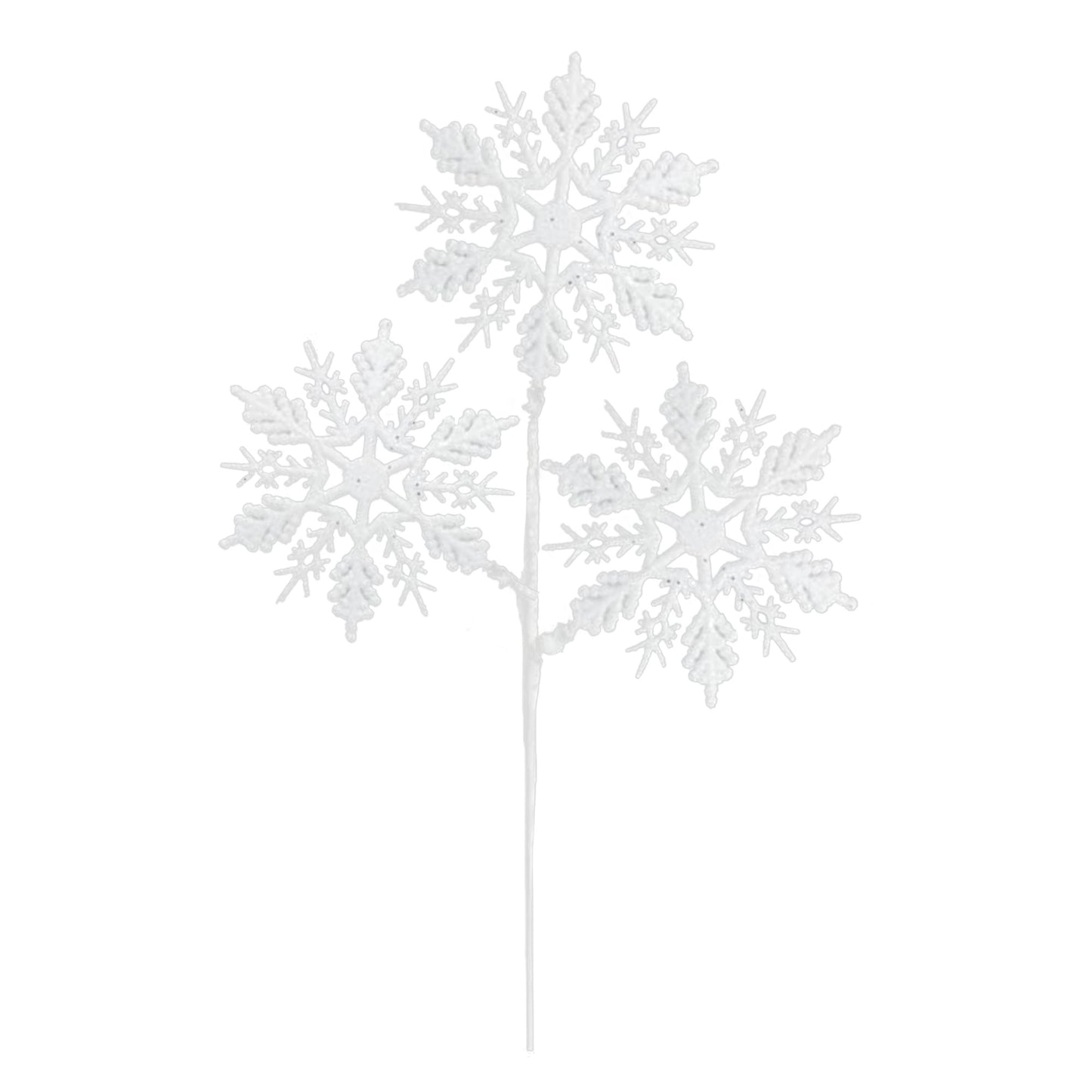 White - Front - Davies Products Snowflake Christmas Decoration