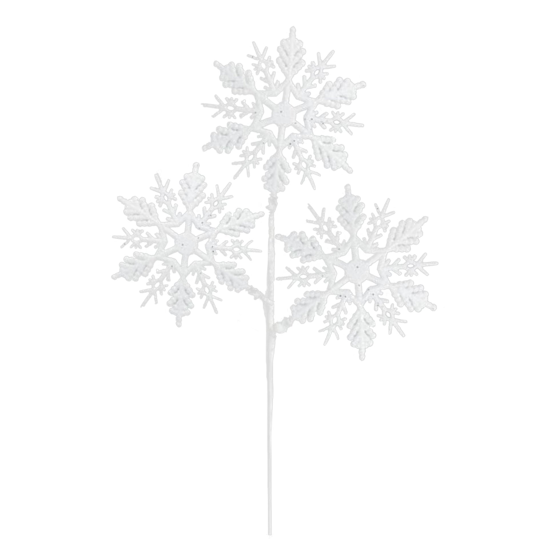 White - Front - Davies Products Snowflake Christmas Decoration