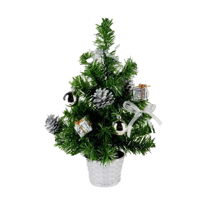 Green-Silver - Front - Premier Christmas Artificial Tree