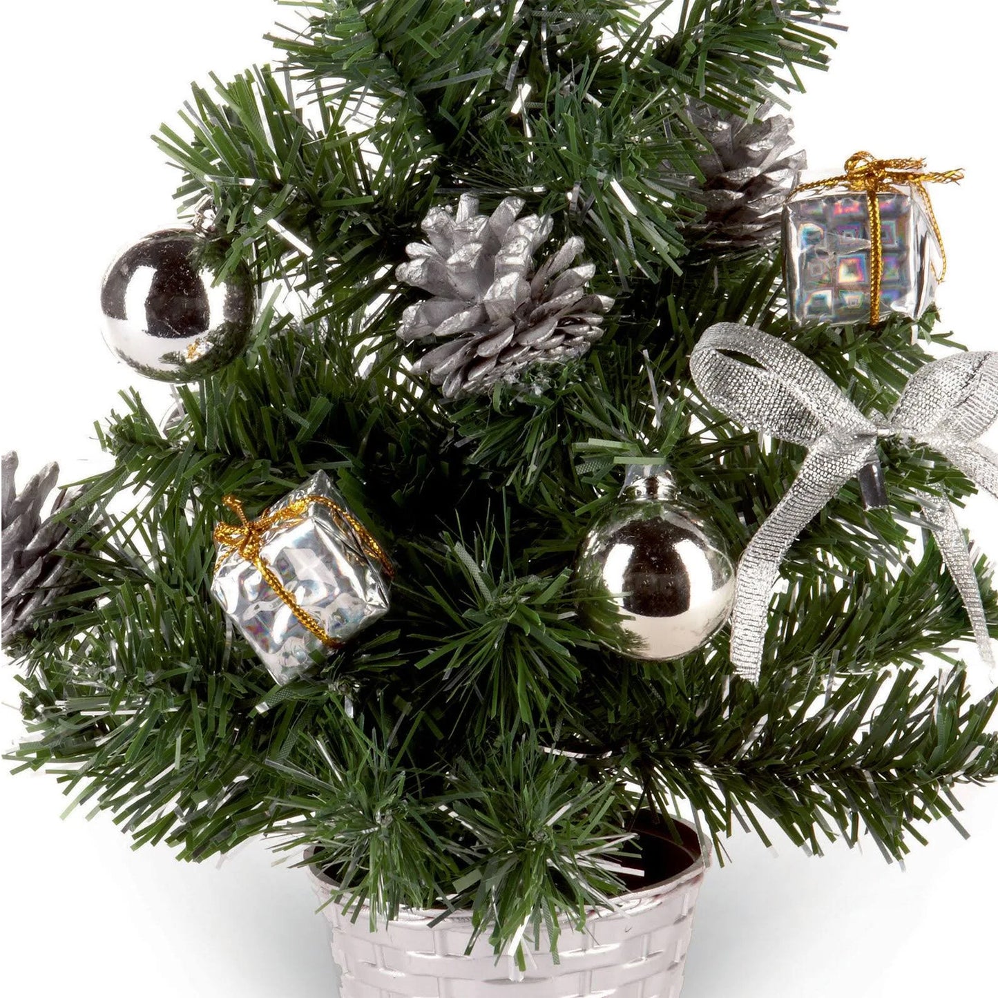 Green-Silver - Back - Premier Christmas Artificial Tree